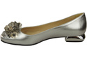 Women's Pumps with Crystals Flat Natural Leather 216 ElitaBut