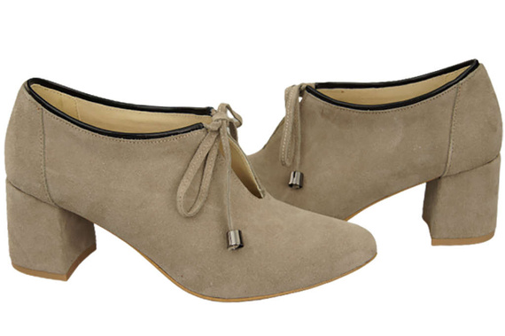 Women's shoes Low shoes Natural leather velor 183 ElitaBut