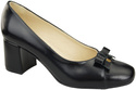 Women's Pumps with a Bow, Natural Leather and Low Heel 203 ElitaBut