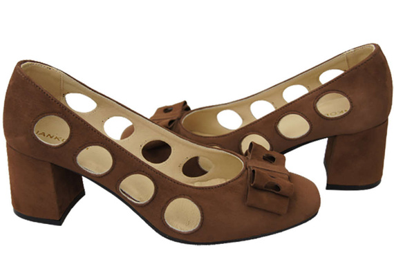 Women's shoes Pumps Natural leather suede 182 ElitaBut