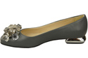 Women's Pumps with Crystals Flat Natural Leather 216 ElitaBut