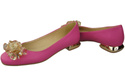 Women's Pumps with Crystals Flat Natural Leather 216 ElitaBut