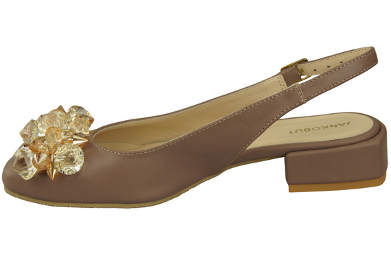 Women's Shoes Sandals with Crystals Natural Leather 215 ElitaBut