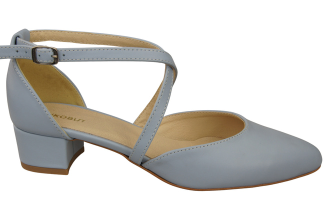 Women’s Leather Sandals  with Straps Low Heel 223 ElitaBut