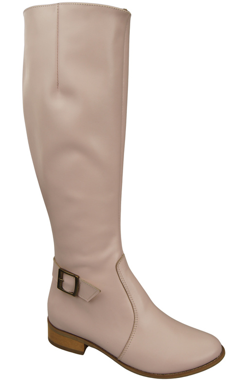Women’s  leather boots, lined officer boots, flat 225 ElitaBut