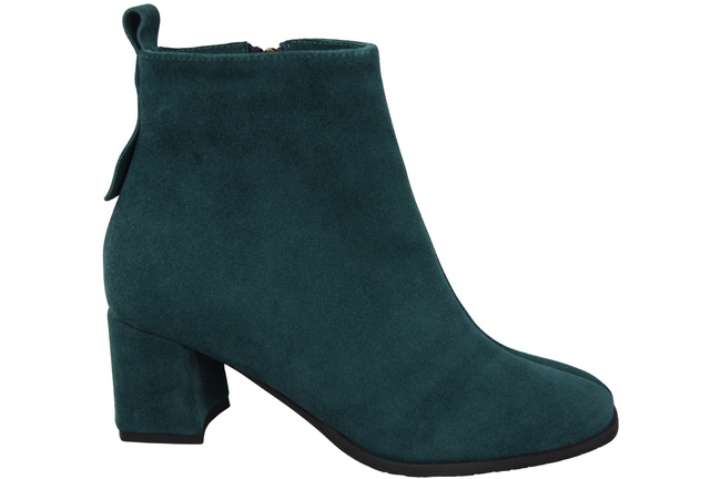 Women’s ankle boots in genuine suede leather, stable block heel, with zipper – 224 ElitaBut