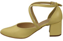 Elegant Leather Sandals with Open Sides on a Stable Heel 218 ElitaBut