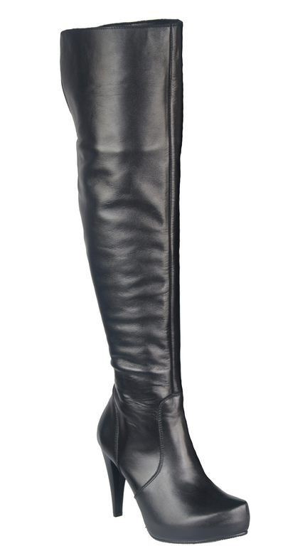 Shoes Women's boots Uppers Above the knee natural leather 692 ElitaBut