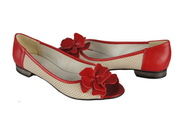 Women's Ballerinas Shoes Natural Leather 710 ElitaBut