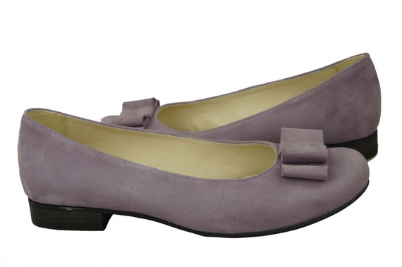 Women's Shoes Ballerinas natural leather Suede 126 ElitaBut