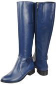 Women’s leather boots, lined officer boots, flat 225 ElitaBut