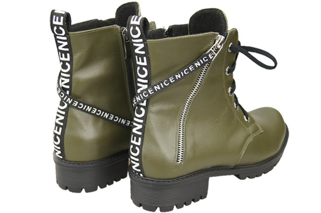 Footwear Boots Women's boots with the inscription NICE Natural Leather 173 Z ElitaBut