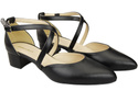 Women’s Leather Sandals  with Straps Low Heel 223 ElitaBut