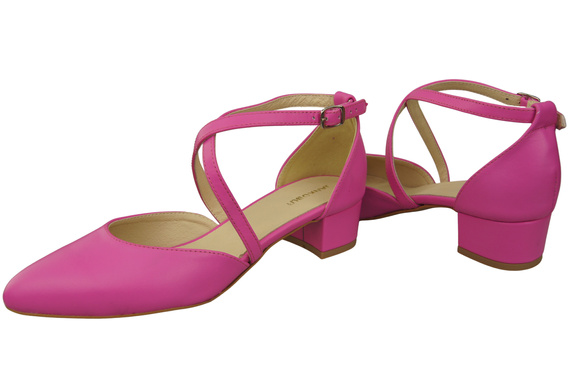 Women’s Leather Sandals with Straps Low Heel 223 ElitaBut