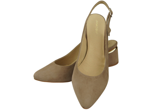 Women's Sandals in Natural Suede Leather - Elegance and Comfort 196 Z ElitaBut