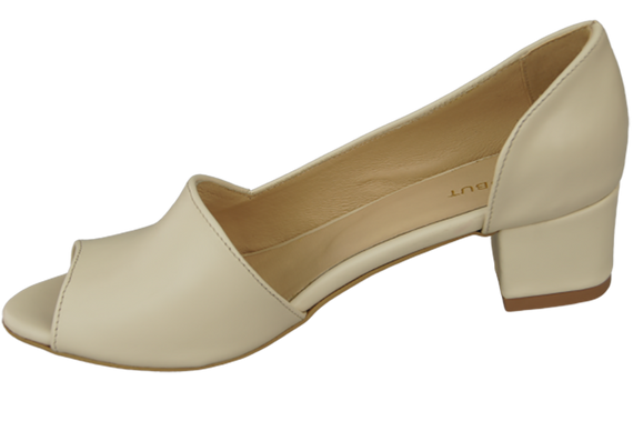 Obuwie Damskie Sandały Beżowe Skóra Naturalna 147 ElitaBut