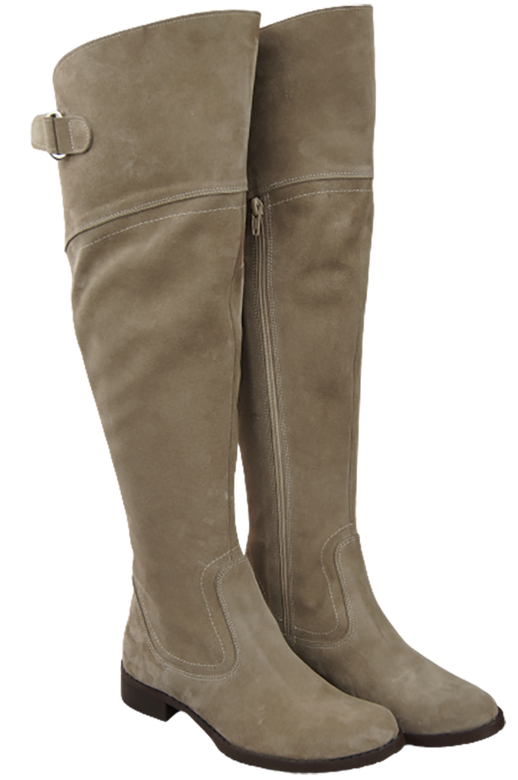 Shoes Boots Women Boots Over-the-knee boots Over-the-knee natural leather Velor 154 ElitaBut