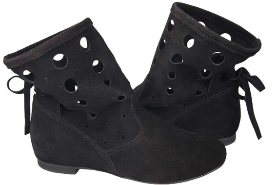 Shoes Boots Women's natural leather velor 160 ElitaBut