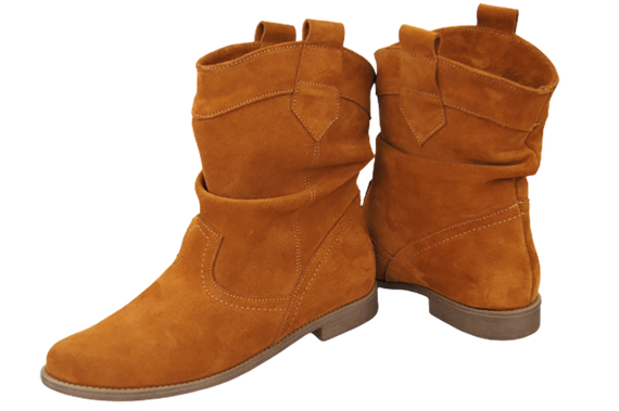 Shoes Women's boots Saszki Winter natural leather velor 117 Z ElitaBut