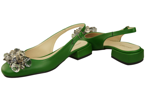 Women's Shoes Sandals with Crystals Natural Leather 215 ElitaBut