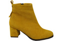 Women’s ankle boots in genuine suede leather, stable block heel, with zipper – 224 ElitaBut
