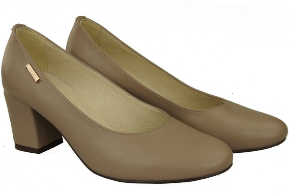 Women's Shoes Pumps Natural Grain Leather 125 ElitaBut