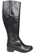 Women’s  leather boots, lined officer boots, flat 225 ElitaBut