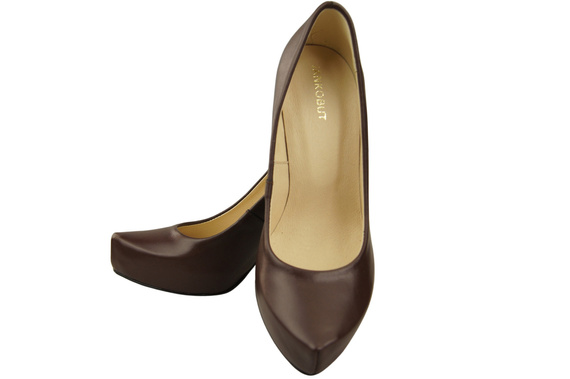 Women's shoes Pumps High heels natural leather 205 ElitaBut