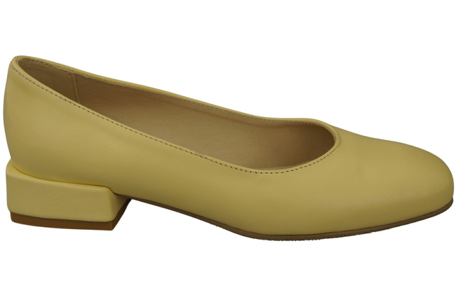 Comfortable Women's Shoes Flat Pumps, Natural Leather 204 ElitaBut