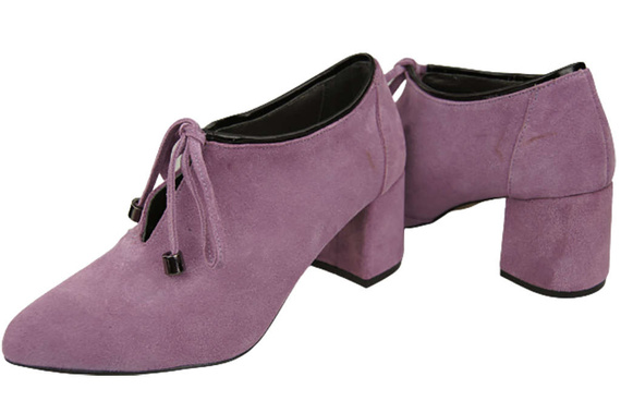 Women's shoes Low shoes Natural leather velor 183 ElitaBut