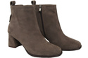 Women’s ankle boots in genuine suede leather, stable block heel, with zipper – 224 ElitaBut