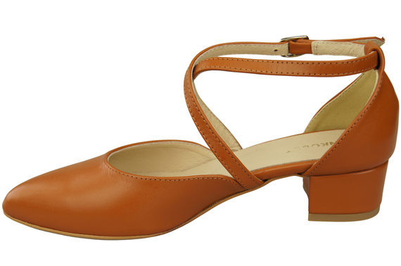 Women’s Leather Sandals with Straps Low Heel 223 ElitaBut