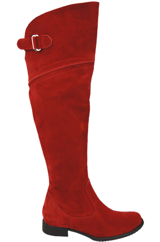 Shoes Boots Women Boots Over-the-knee boots Over-the-knee natural leather Velor 154 ElitaBut