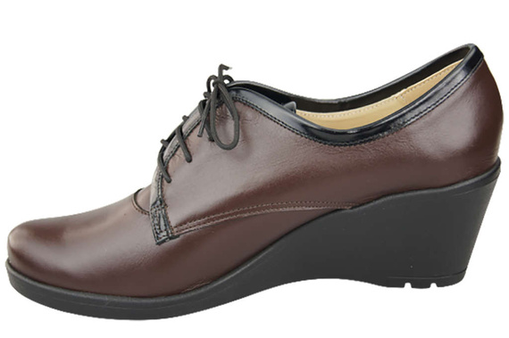 Shoes Women's Brogues On Wedge Natural leather 181 ElitaBut