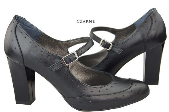 Women's shoes Pumps natural leather 958 ElitaBut