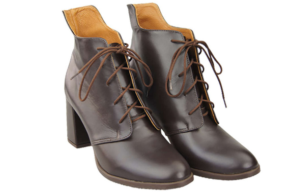 Shoes Boots Women Lace-up Spring / Fall natural leather 174 L ElitaBut