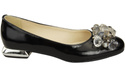 Women's Pumps with Crystals Flat Natural Leather 216 ElitaBut