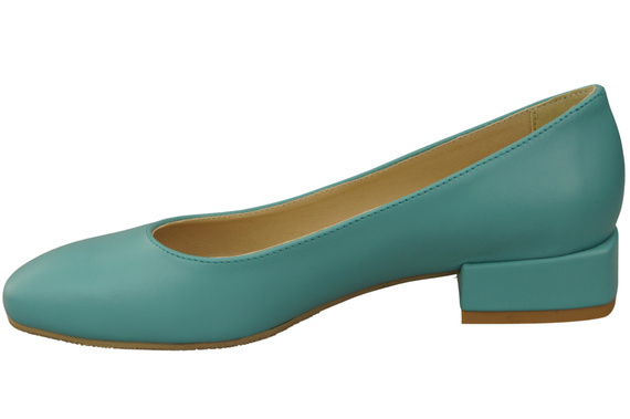 Comfortable Women's Shoes Flat Pumps, Natural Leather 204 ElitaBut