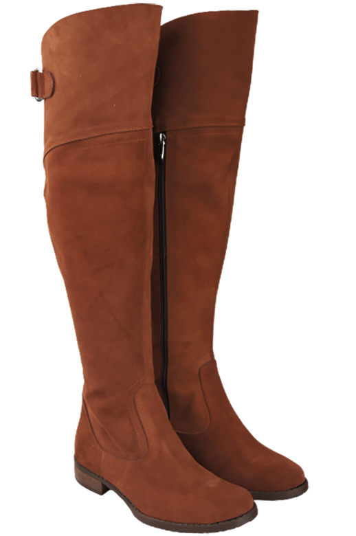 Shoes Boots Women Boots Over-the-knee boots Over-the-knee natural leather Velor 154 ElitaBut