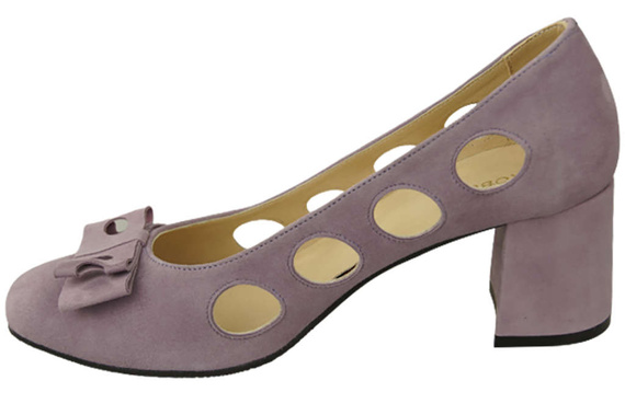 Obuwie Damskie Czółenka Lila Skóra naturalna zamszowa 182 ElitaBut