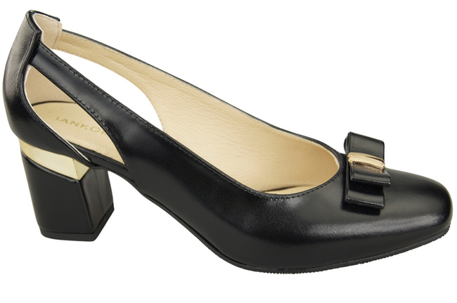 Shoes Women's pumps in Natural Leather with Decorative Heel 199 ElitaBut