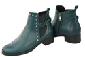 Obuwie Botki  Damskie Wiosna/Jesień Skóra Naturalna Malachitowy 136 L ElitaBut