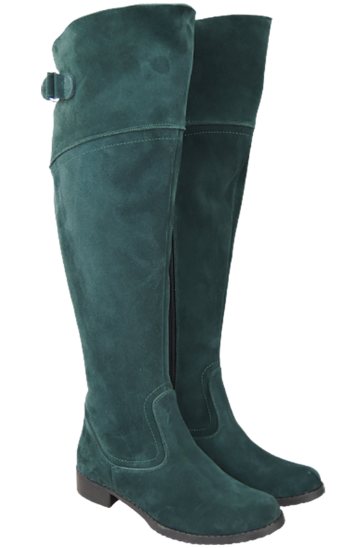 Shoes Boots Women Boots Over-the-knee boots Over-the-knee natural leather Velor 154 ElitaBut