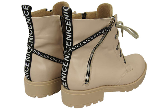 Footwear Boots Women's boots with the inscription NICE Natural Leather 173 Z ElitaBut