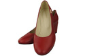 Obuwie Damskie Czółenka Czerwone Skóra Naturalna Licowa 125 ElitaBut