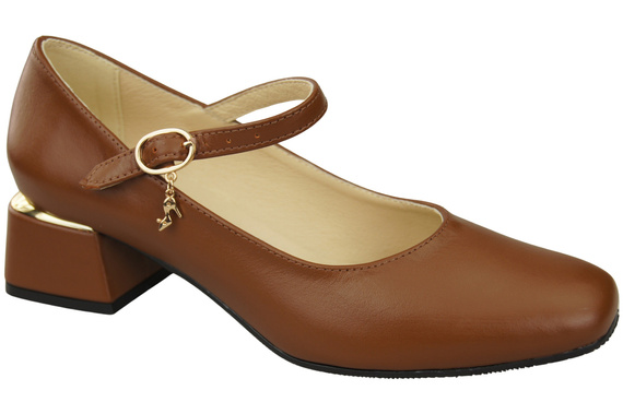 Women's shoes Pumps with a strap, natural leather 202 ElitaBut
