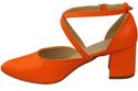 Elegant Leather Sandals with Open Sides on a Stable Heel 218 ElitaBut