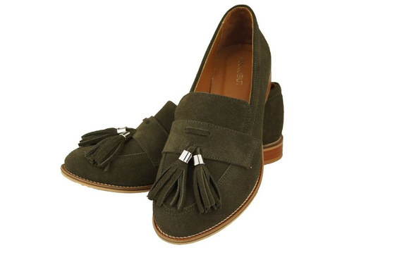 Shoes Women's loafers Natural Leather Velor 134 ElitaBut