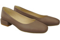 Comfortable Women's Shoes Flat Pumps, Natural Leather 204 ElitaBut