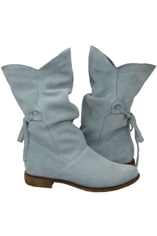 Shoes Women's boots Winter natural leather velor 999 Z ElitaBut